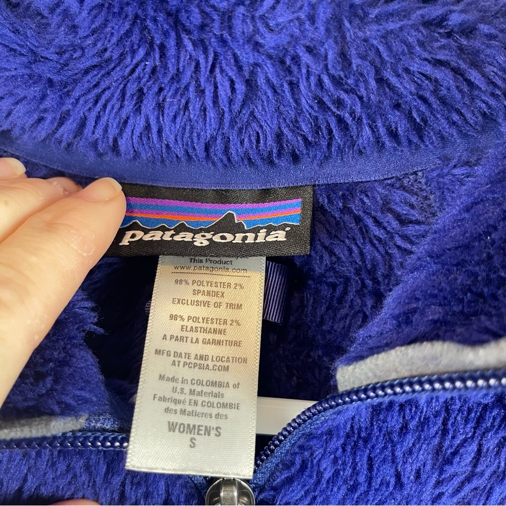 Patagonia R3 Hi-Loft Hoodie Jacket fleece fuzzy fall jacket woman's size small - Picture 8 of 9